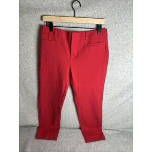 Banana Republic Sloan Size 6 Women's Cropped Pants - Waist skinny - Red Clean